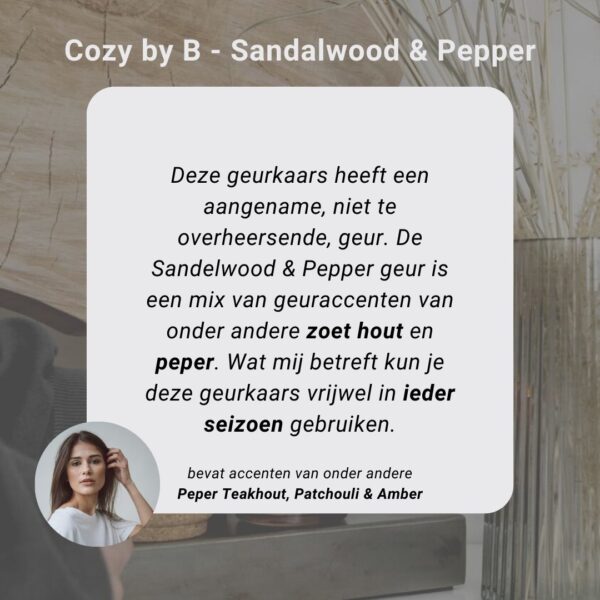 Sandelwood Pepper geurkaars