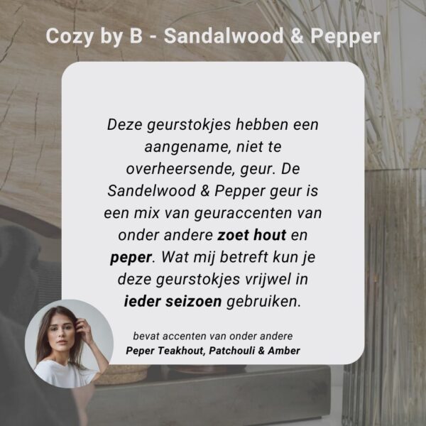 Sandelwood Pepper geurstokjes
